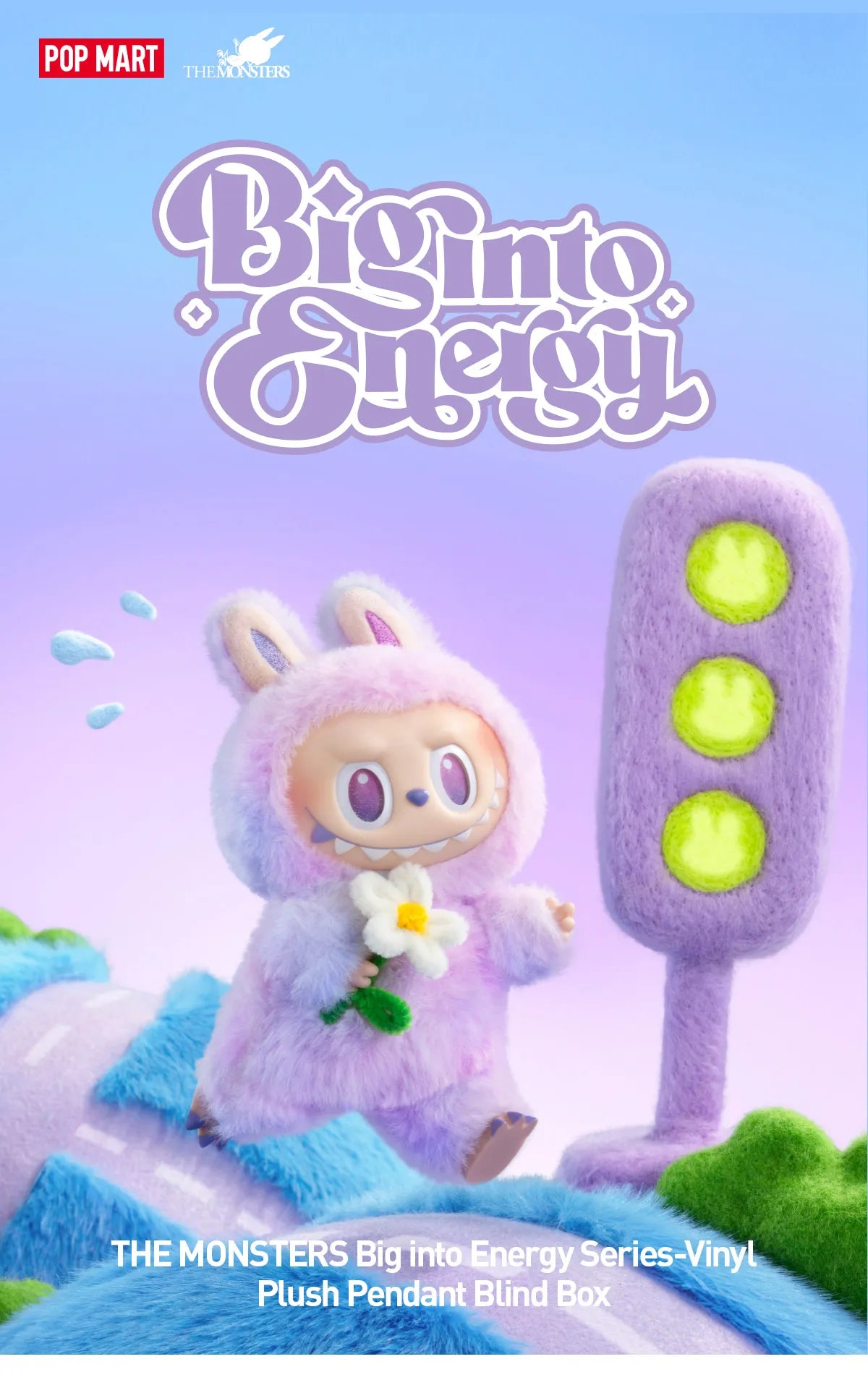 Pop Mart Labubu The Monsters Big into Energy Series Vinyl Plush Pendant Sealed Case (6 Blind Box)