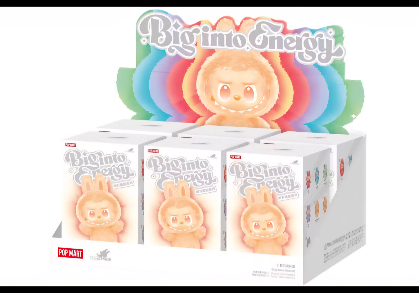 Pop Mart Labubu The Monsters Big into Energy Series Vinyl Plush Pendant Sealed Case (6 Blind Box)